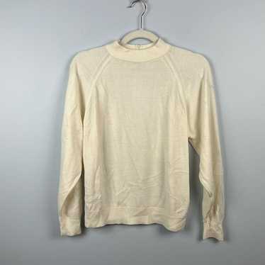 Designers Originals vintage cream mock neck sweat… - image 1