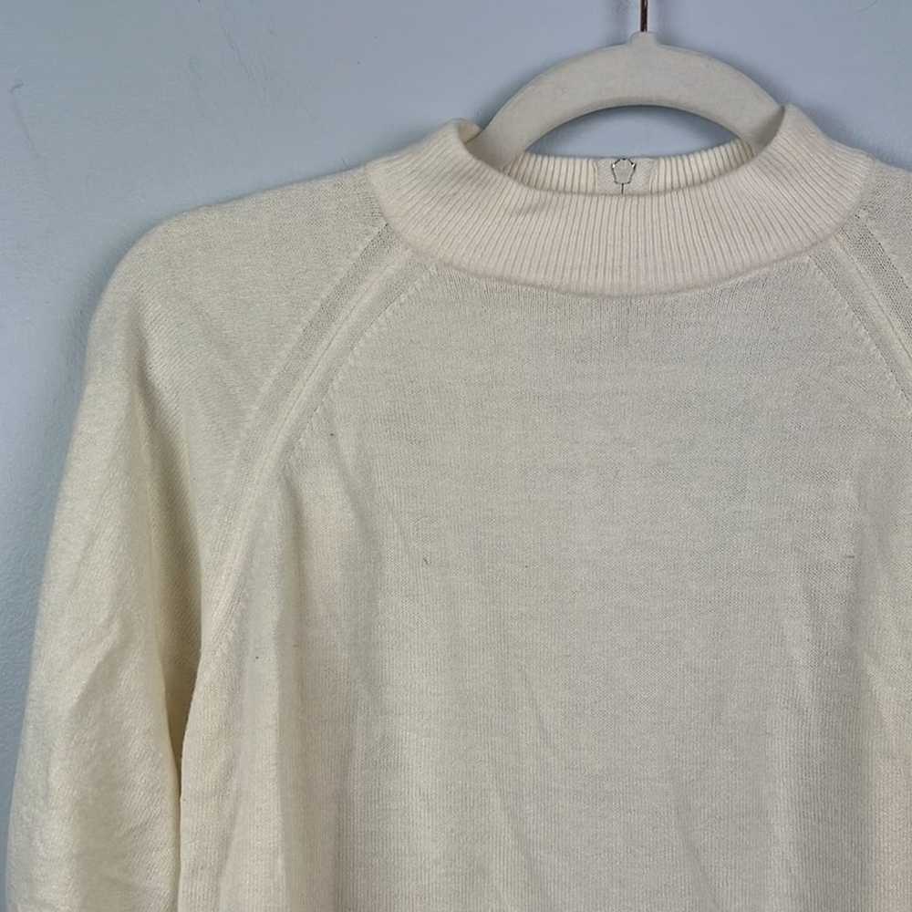 Designers Originals vintage cream mock neck sweat… - image 2