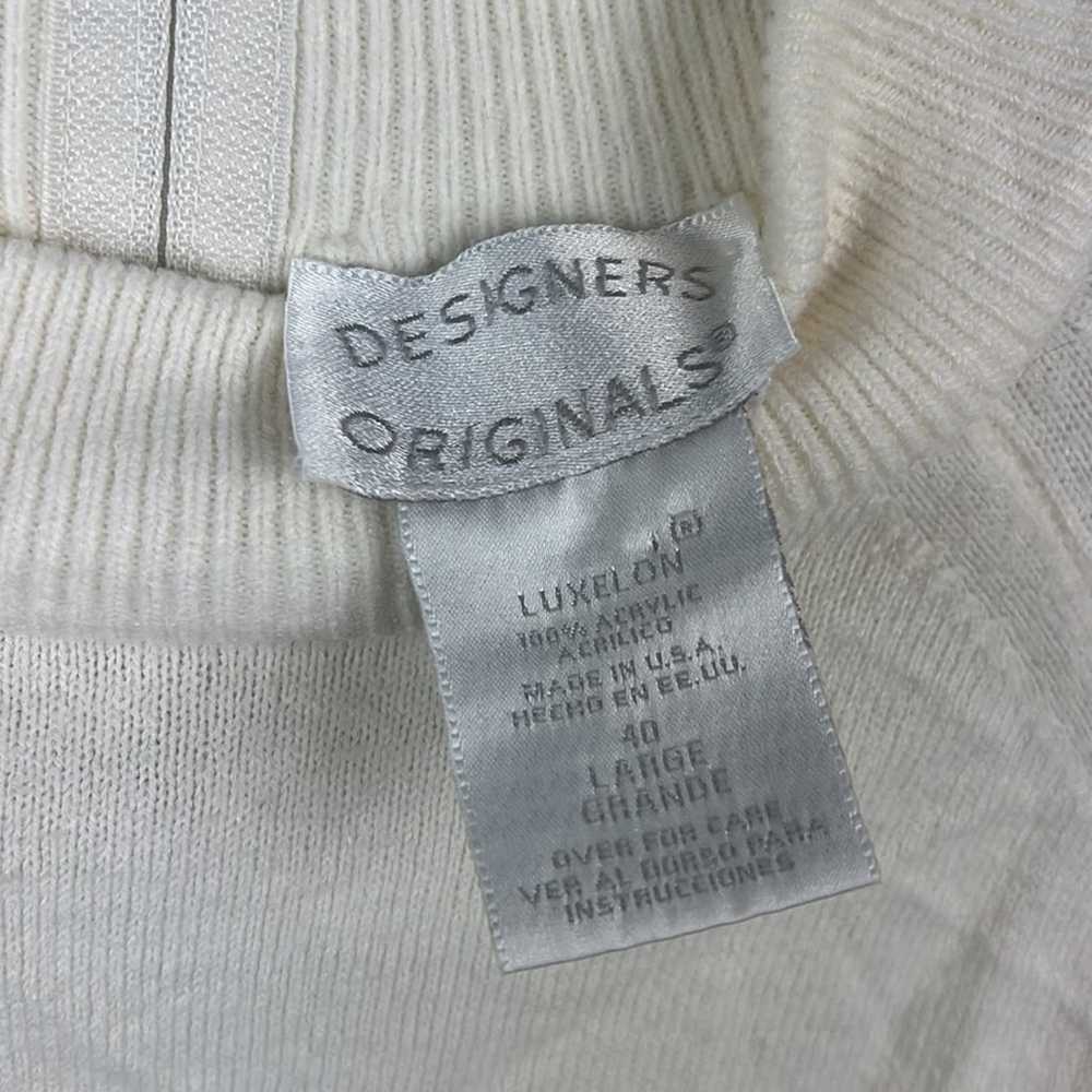 Designers Originals vintage cream mock neck sweat… - image 5