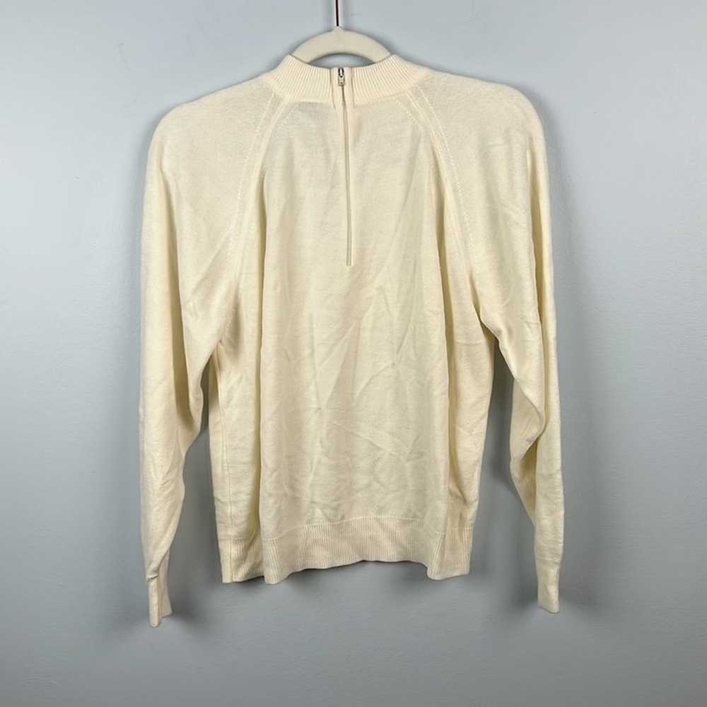 Designers Originals vintage cream mock neck sweat… - image 7