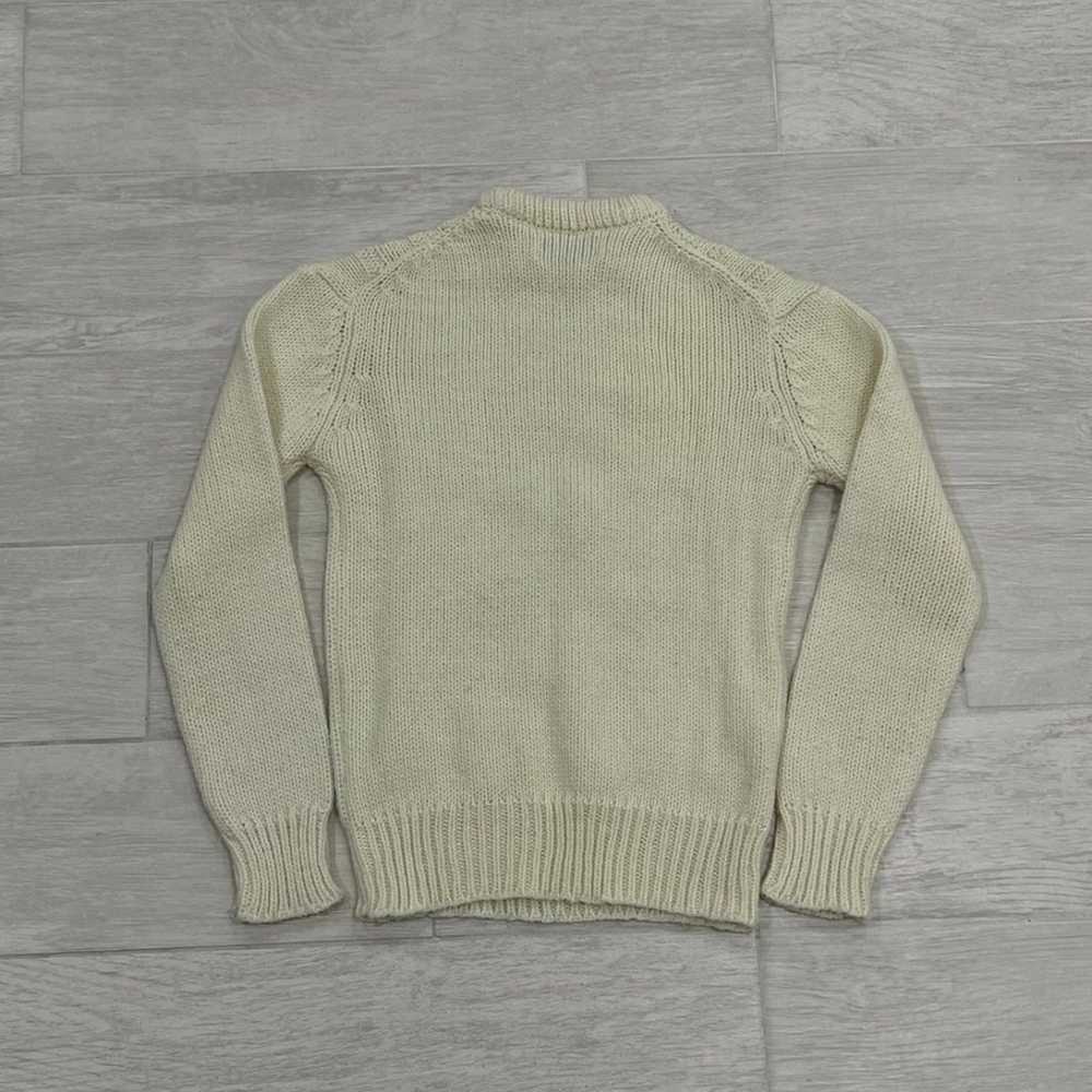 Vintage McGregor Cable Knit Ivory Acrylic Sweater… - image 5