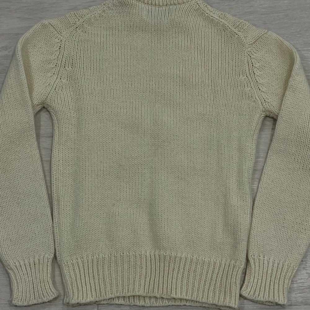 Vintage McGregor Cable Knit Ivory Acrylic Sweater… - image 6