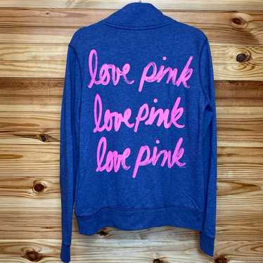 Victoria’s Secret PINK blue pullover sweater - image 1