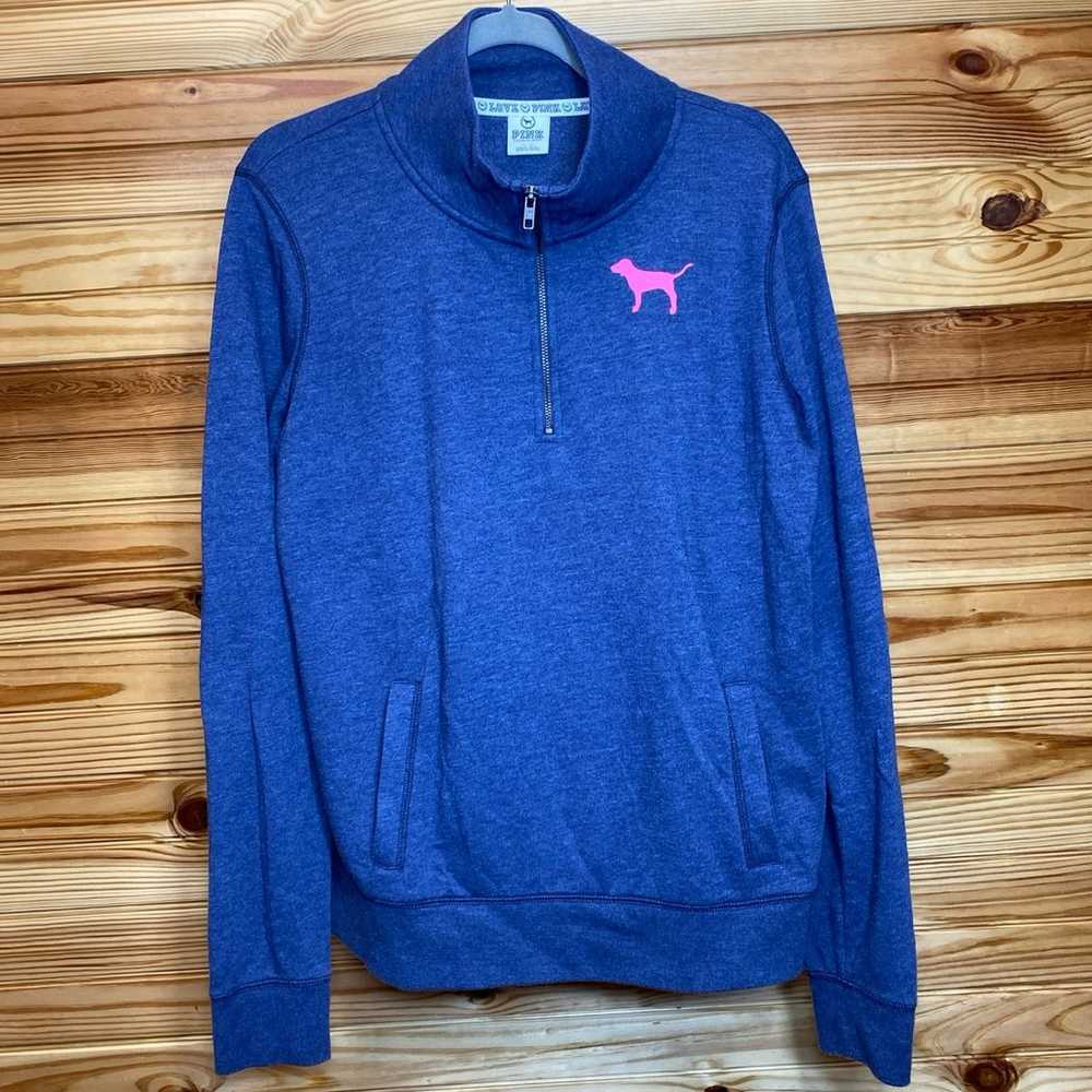 Victoria’s Secret PINK blue pullover sweater - image 7