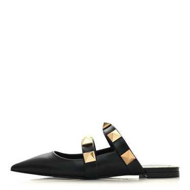 VALENTINO GARAVANI Calfskin Roman Stud Flat Mules… - image 1