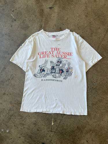 1990s Oneita Distressed Fosters Tee