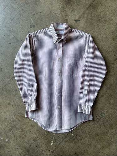 1990s Red Stripe Oxford Pima Shirt