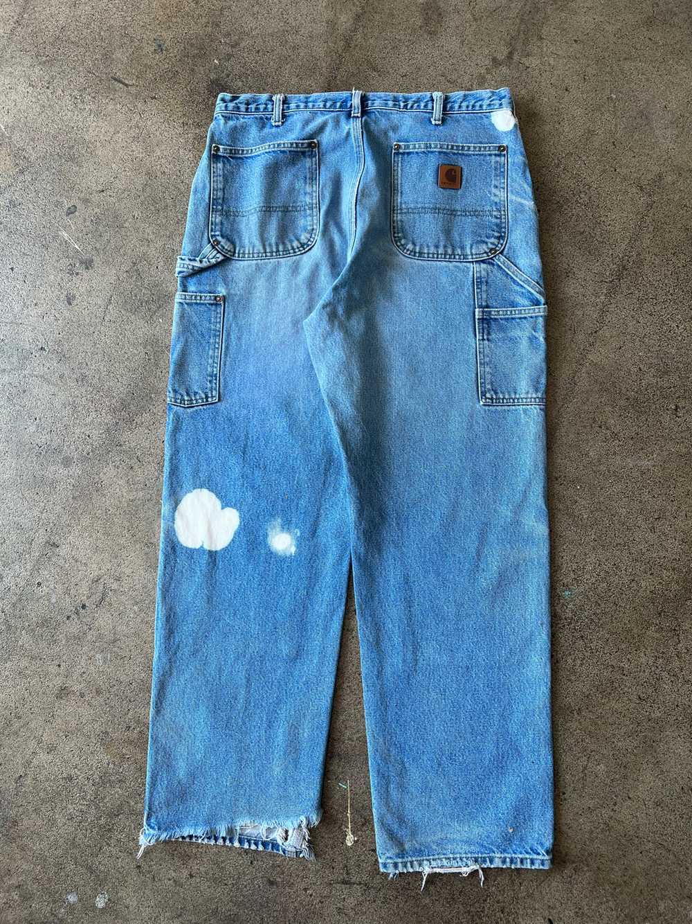 1990s Carhartt Double Knees Denim 35" x 31.5" - image 4