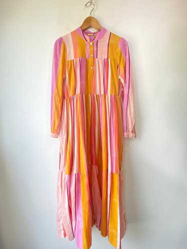 Matta Pink & Orange Striped Dress