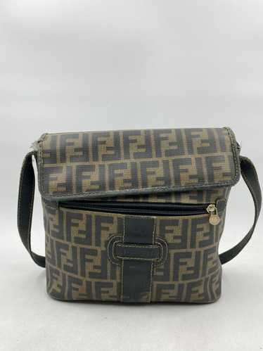 Authentic Fendi Brown Canvas Zucca Spalmati Messen