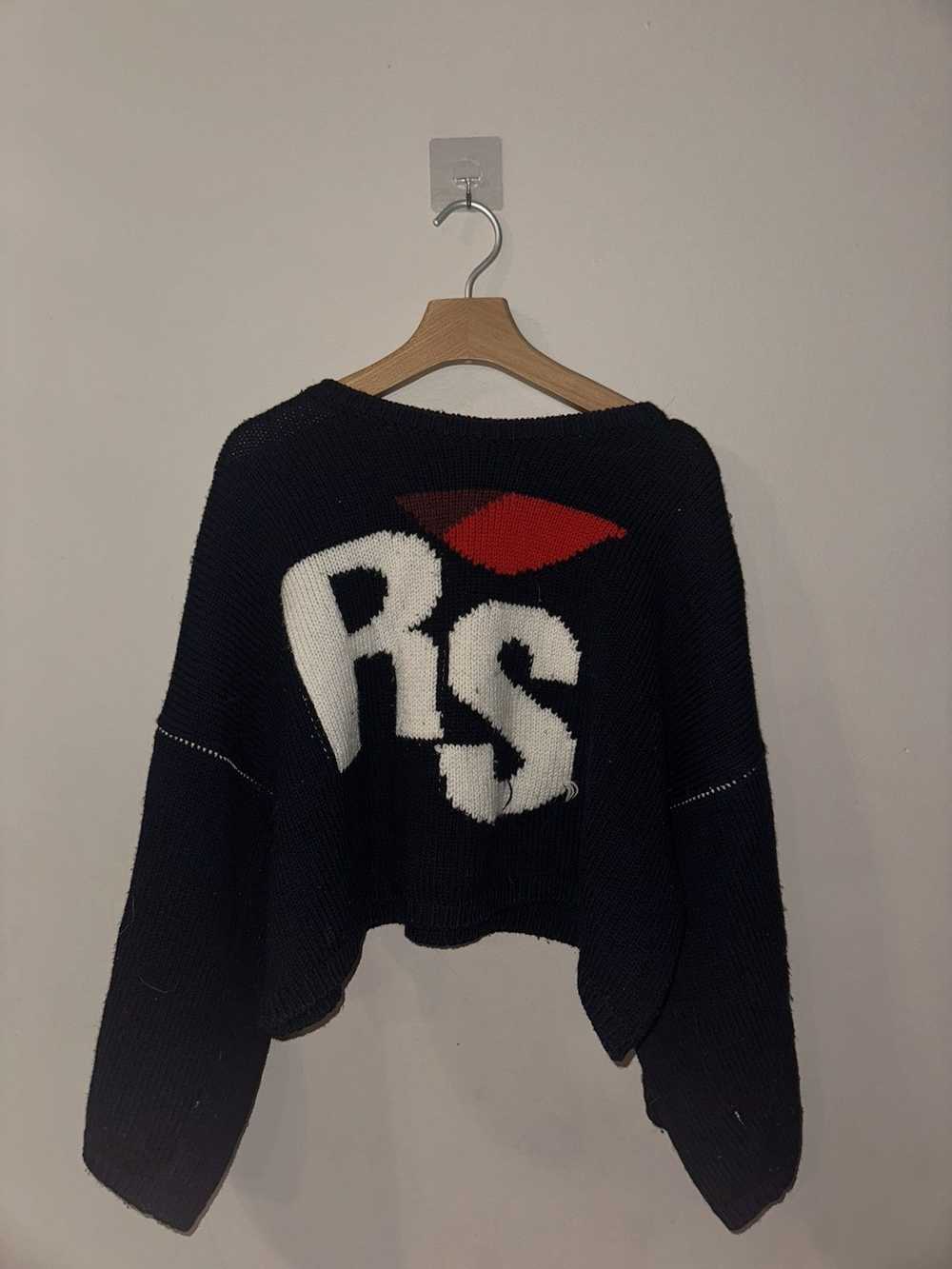 Raf Simons RAF SIMONS BLUE HEART RS CROPPED KNIT - image 1