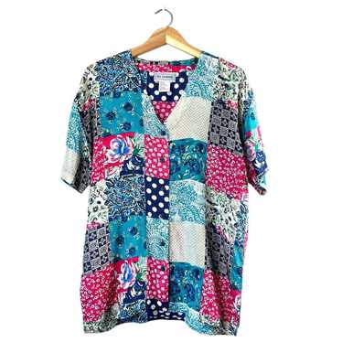 Vintage Women's Vintage Silk Exchange Patchwork B… - image 1