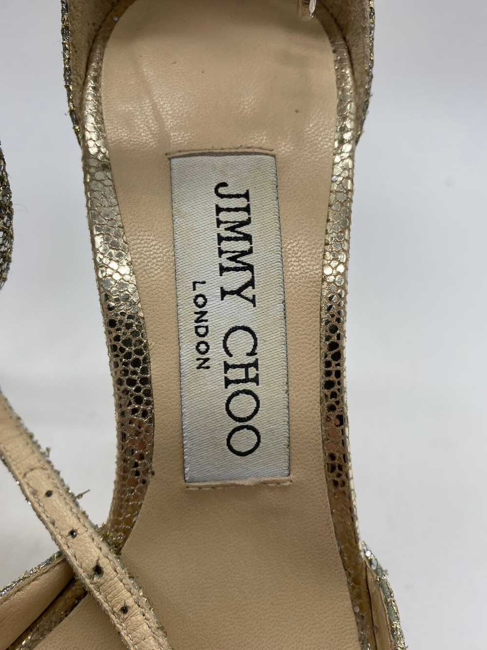 AUTHENTIC Jimmy Choo Silver Pump Heels Women Sz 4 - image 8