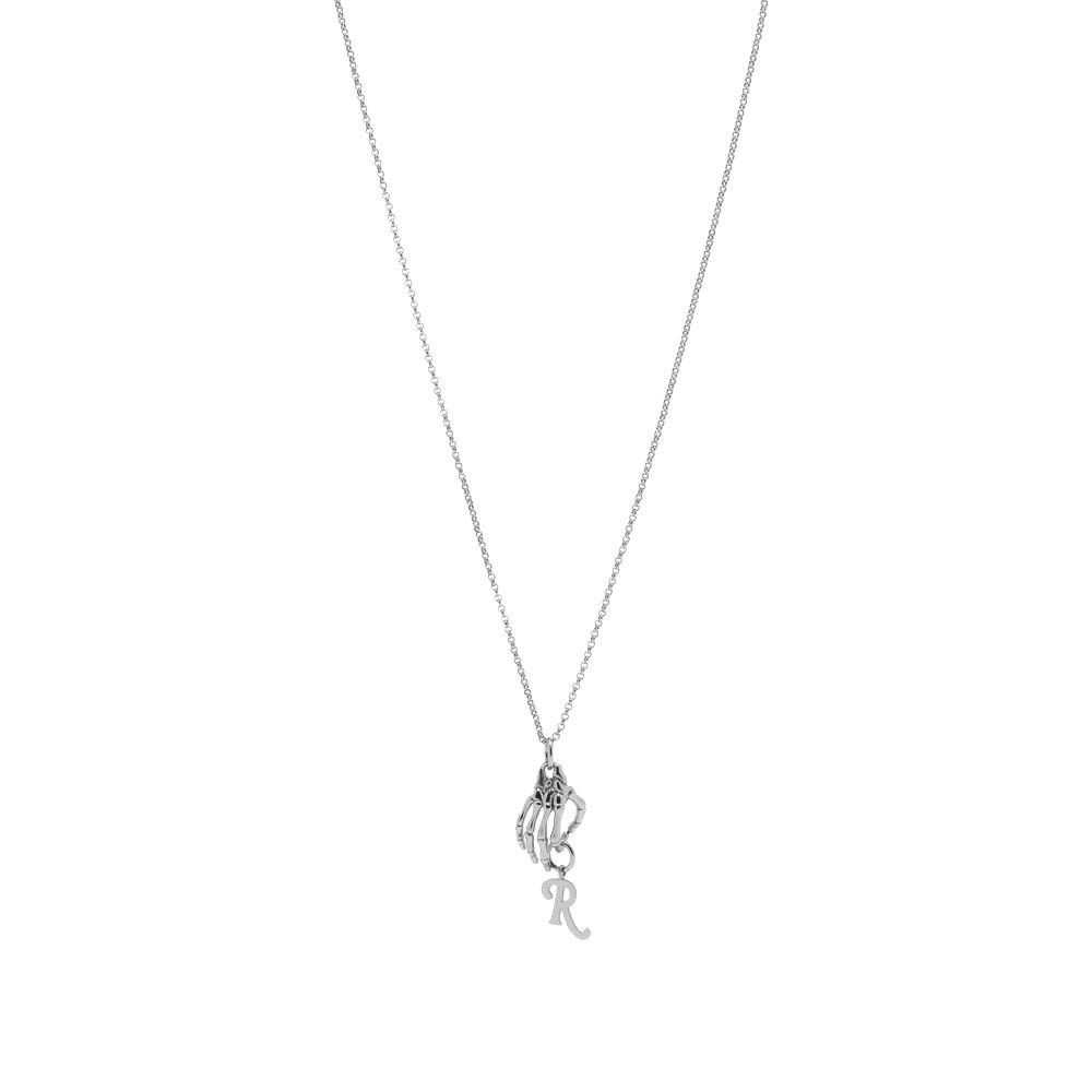 Raf Simons Raf Simons Skeleton Hand Necklace - image 3