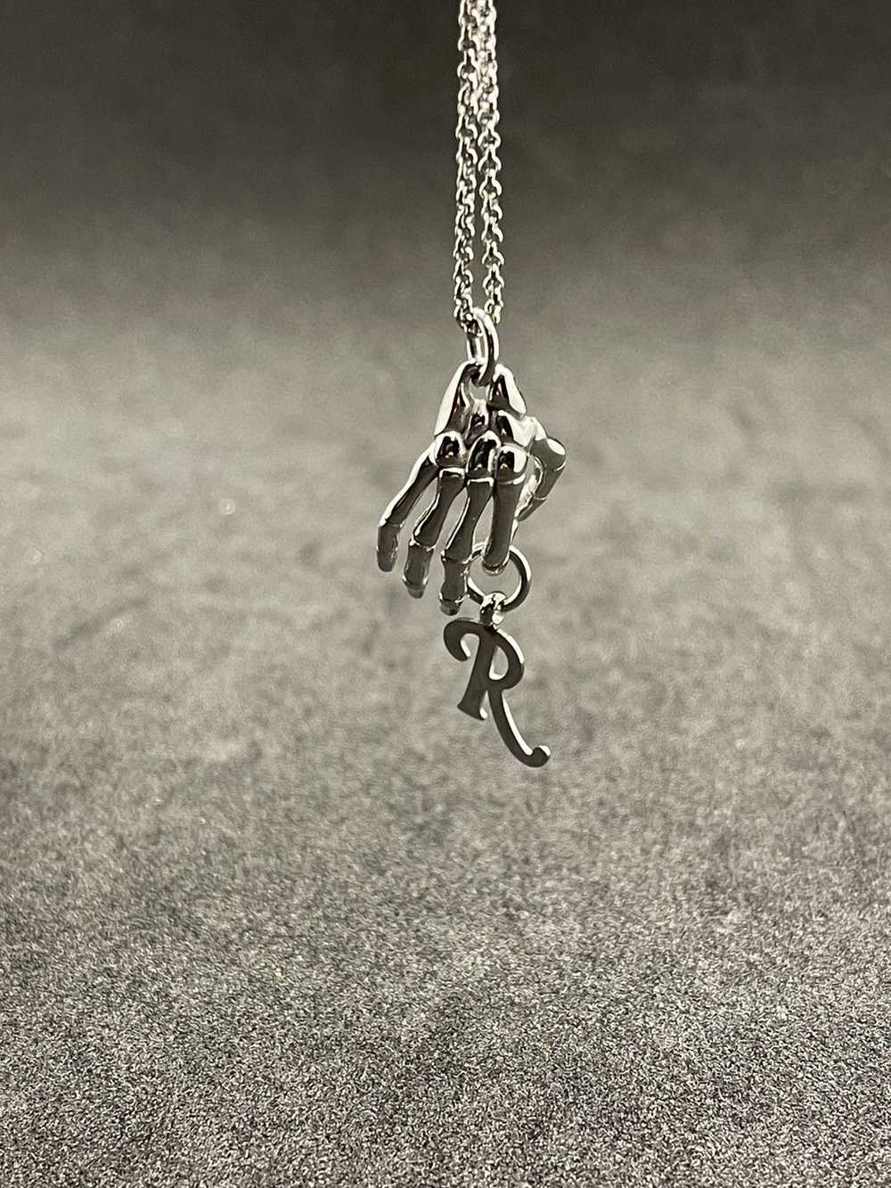 Raf Simons Raf Simons Skeleton Hand Necklace - image 4