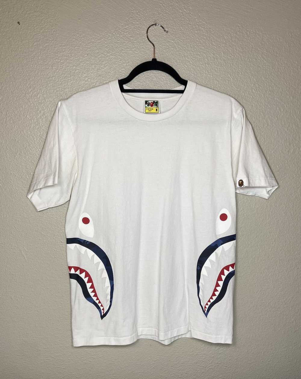 Bape Bape Side Shark Tee - image 1