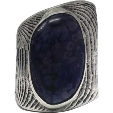 PHILANDER BEGAY Purple Fossil Jasper Ring, Navajo… - image 1