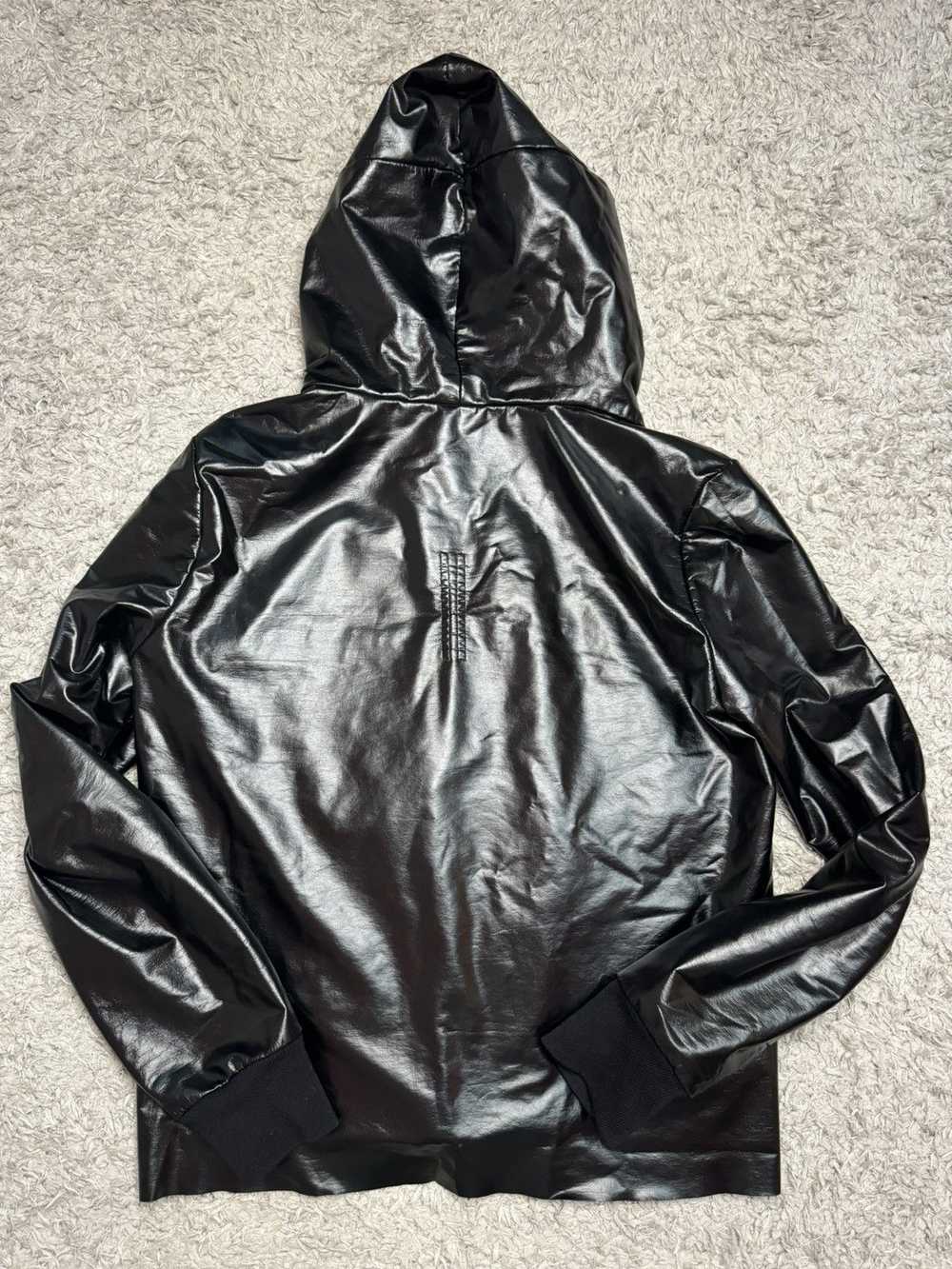 Rick Owens Rick owen Leather Gimp/Strobe Hoodie (… - image 2