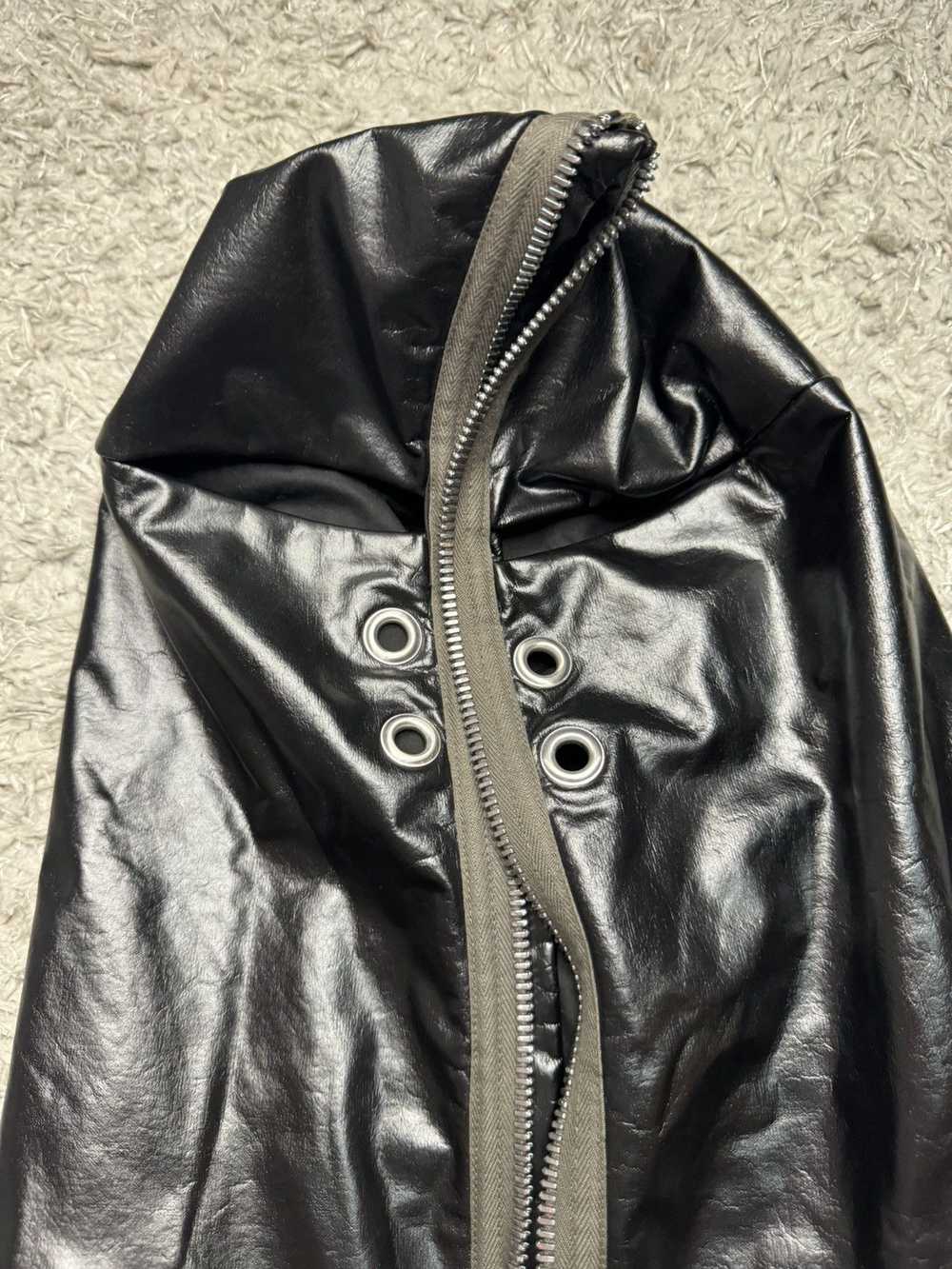 Rick Owens Rick owen Leather Gimp/Strobe Hoodie (… - image 3