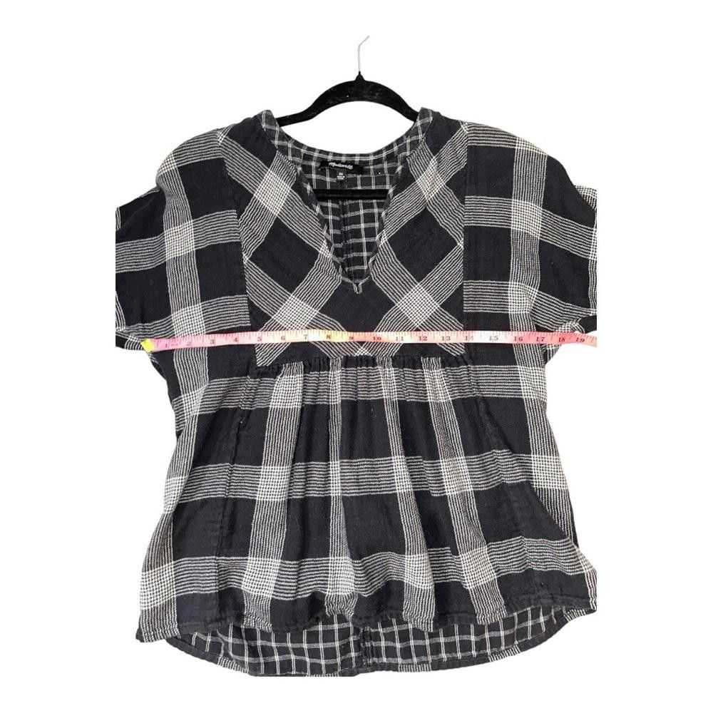 Madewell Madewell l Plaid Babydoll Top XS - image 4