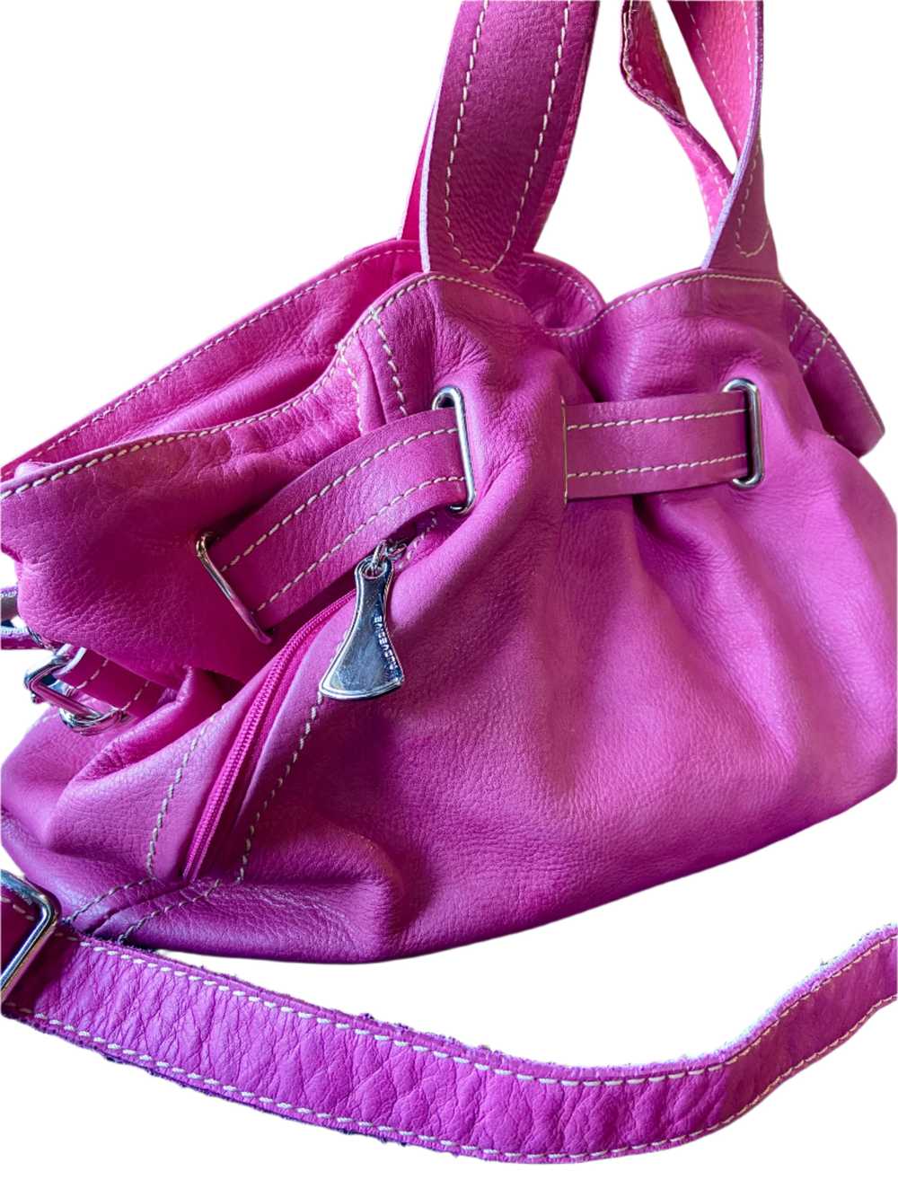 Nuovedive pink Italian leather handbag - image 2