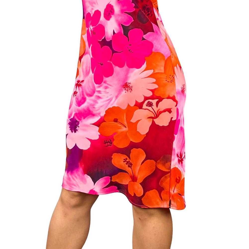 90s Strappy Floral Midi Dress (S) - image 3