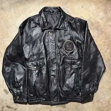 Leather Jacket × Military × Vintage Vintage 2000s… - image 1