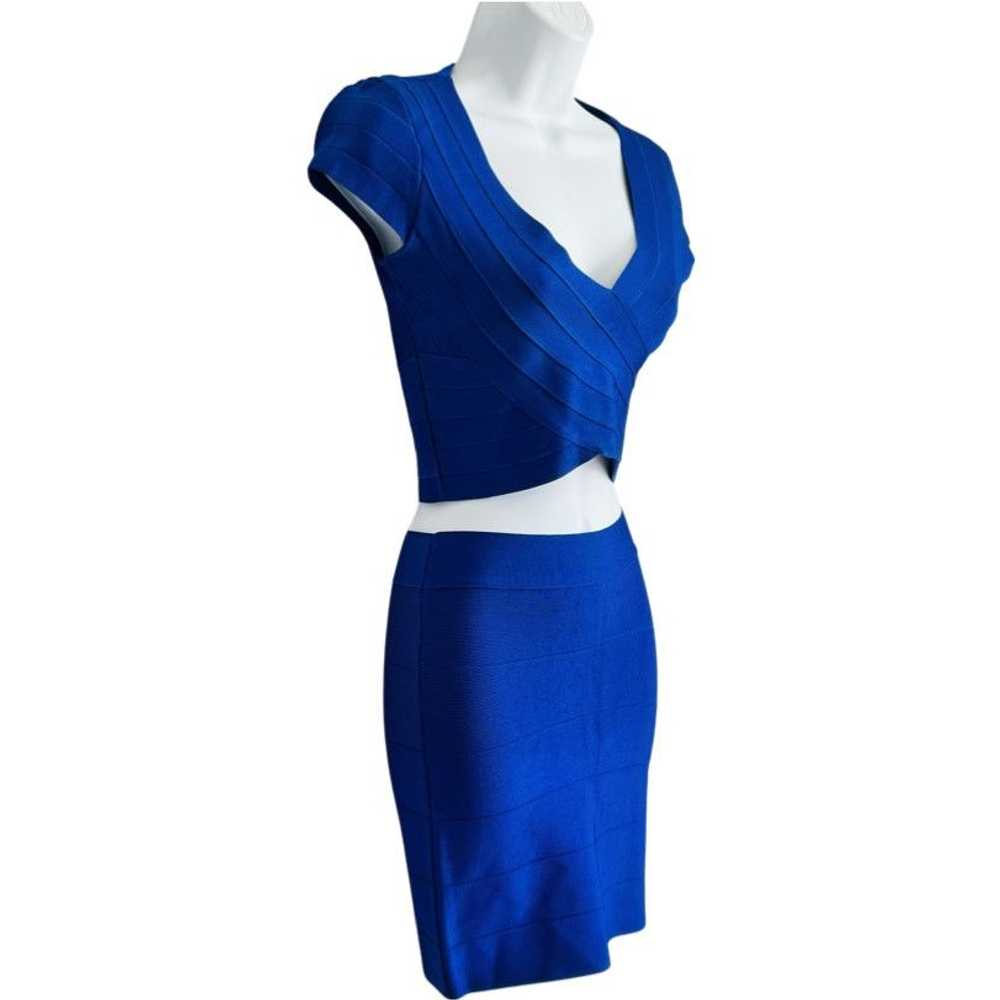 Other Bebe Royal Blue Bandage Two-Piece Set Crop … - image 4