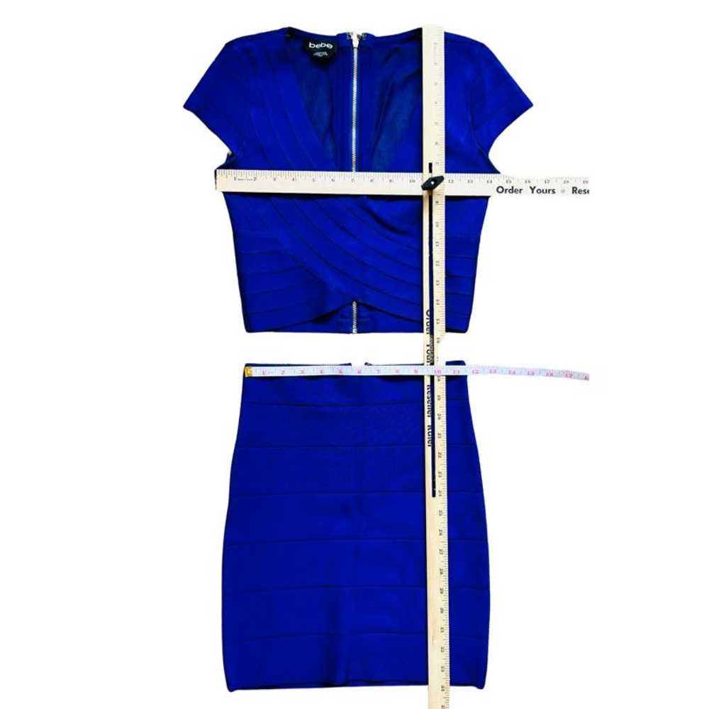 Other Bebe Royal Blue Bandage Two-Piece Set Crop … - image 9