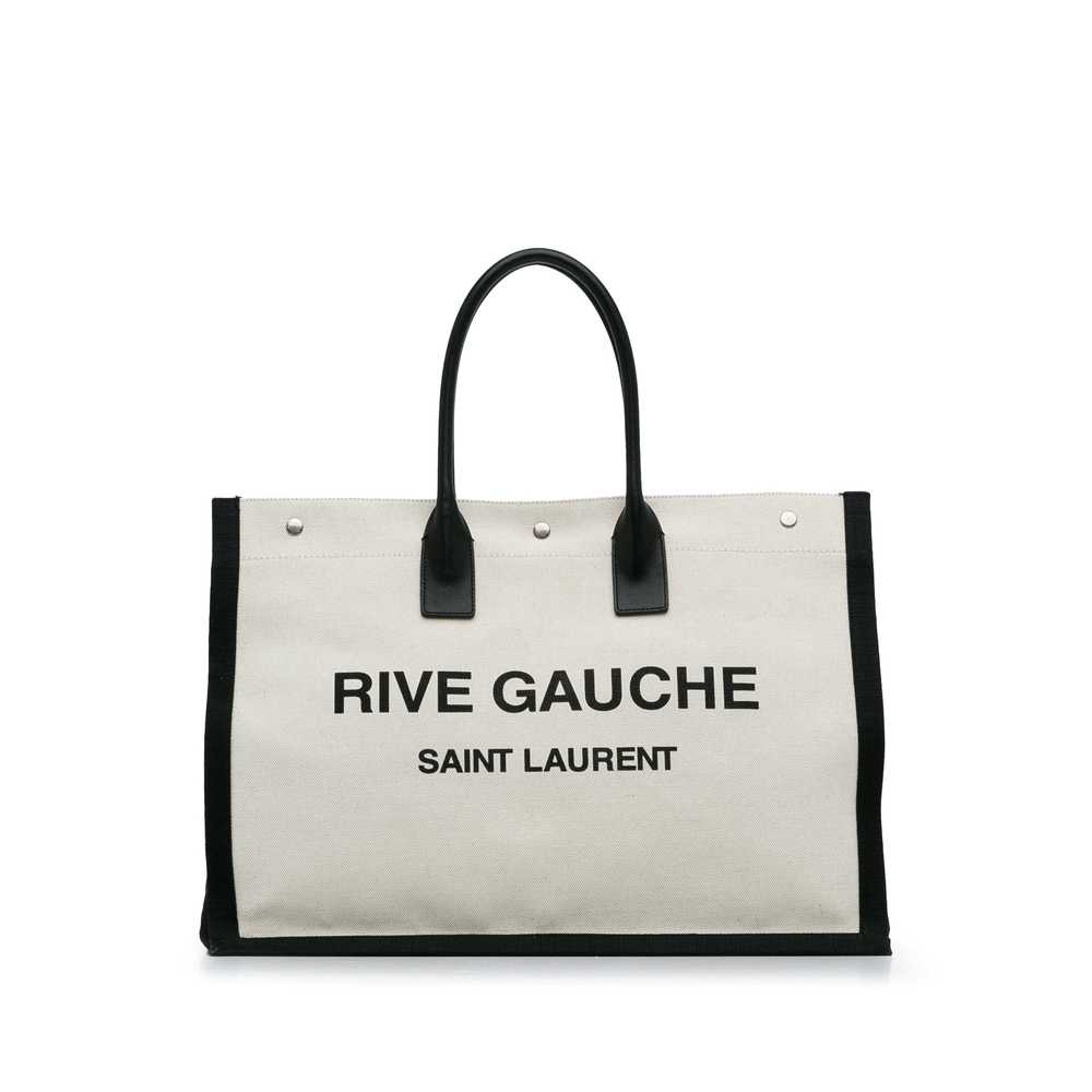 White Yves Saint Laurent Rive Gauche Tote - image 1