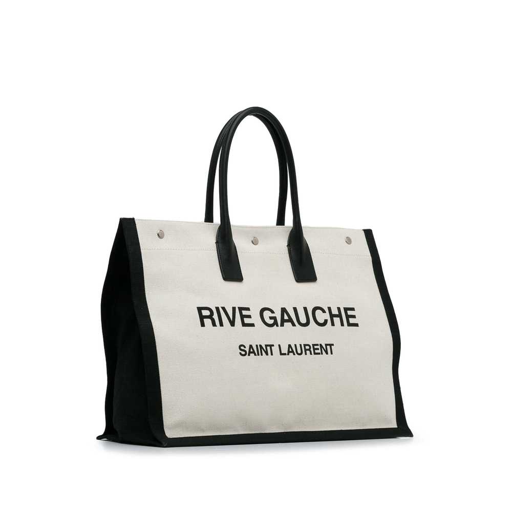 White Yves Saint Laurent Rive Gauche Tote - image 2