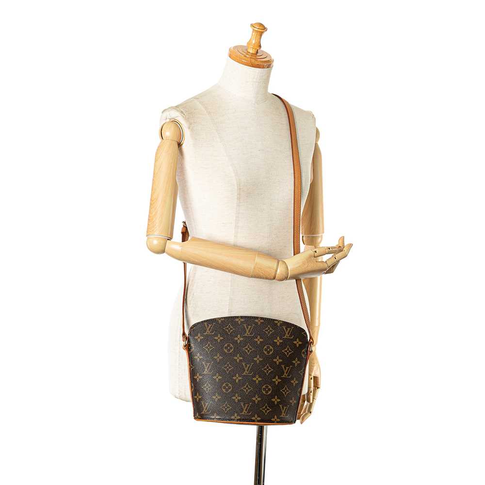 Brown Louis Vuitton Monogram Drouot Crossbody Bag - image 9