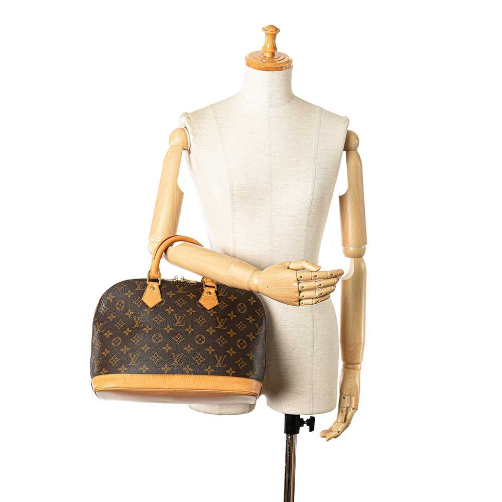 Brown Louis Vuitton Monogram Alma PM Handbag - image 9