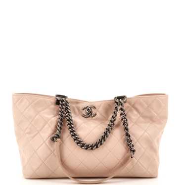 CHANEL Shopping In Chains Tote Quilted Calfskin S… - image 1