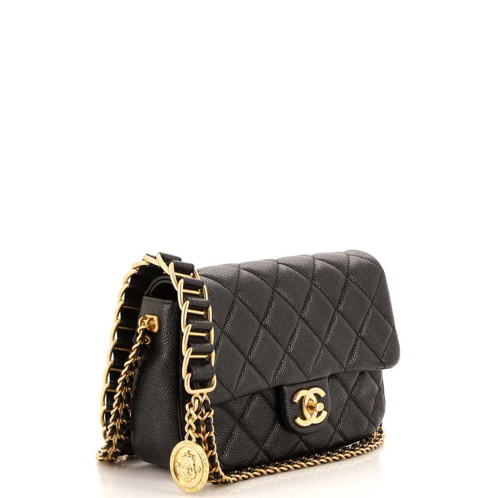 CHANEL Chain Soul Flap Bag Quilted Caviar Small - image 2