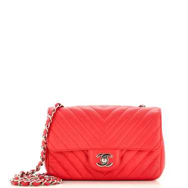 CHANEL Classic Single Flap Bag Chevron Caviar Mini - image 1