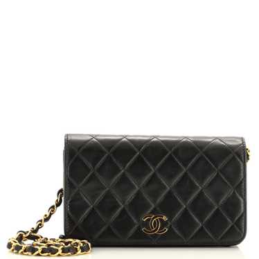 CHANEL Vintage Full Flap Bag Quilted Lambskin Mini - image 1