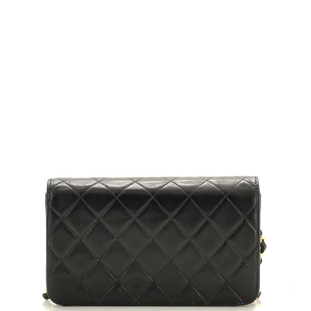 CHANEL Vintage Full Flap Bag Quilted Lambskin Mini - image 4