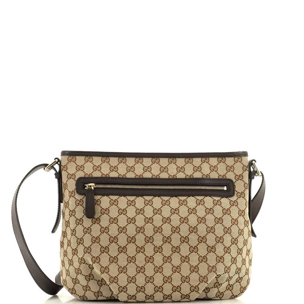 GUCCI Front Zip Messenger GG Canvas Medium - image 1