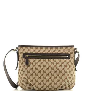 GUCCI Front Zip Messenger GG Canvas Medium - image 1