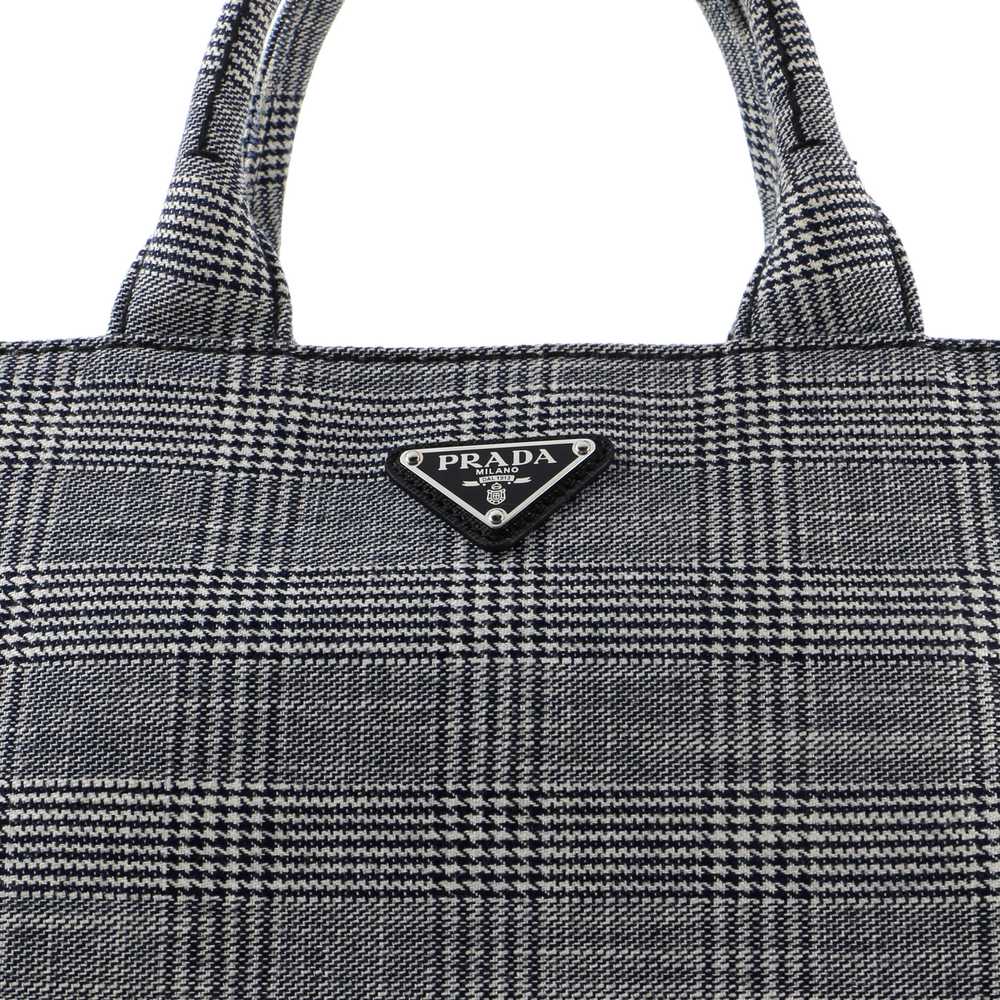 PRADA Canapa Convertible Tote Printed Jacquard Mi… - image 6