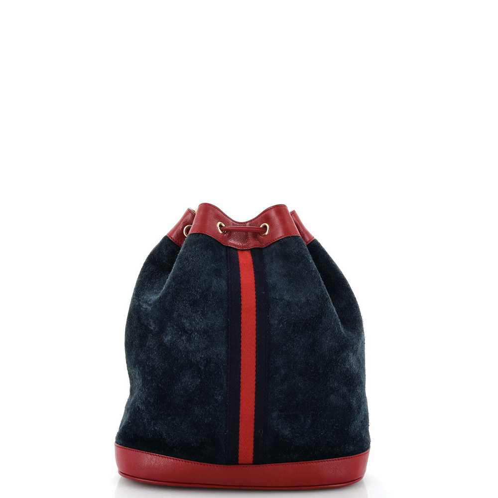 GUCCI Rajah Bucket Bag Suede Medium - image 3