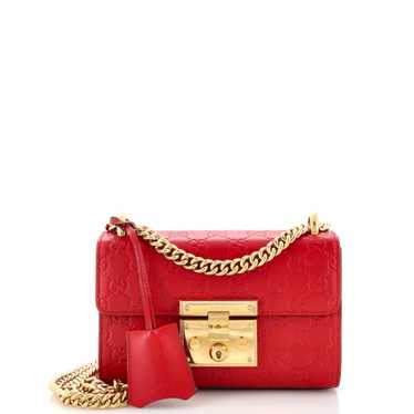 GUCCI Padlock Shoulder Bag Guccissima Leather Sma… - image 1