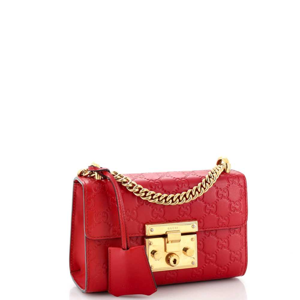 GUCCI Padlock Shoulder Bag Guccissima Leather Sma… - image 2