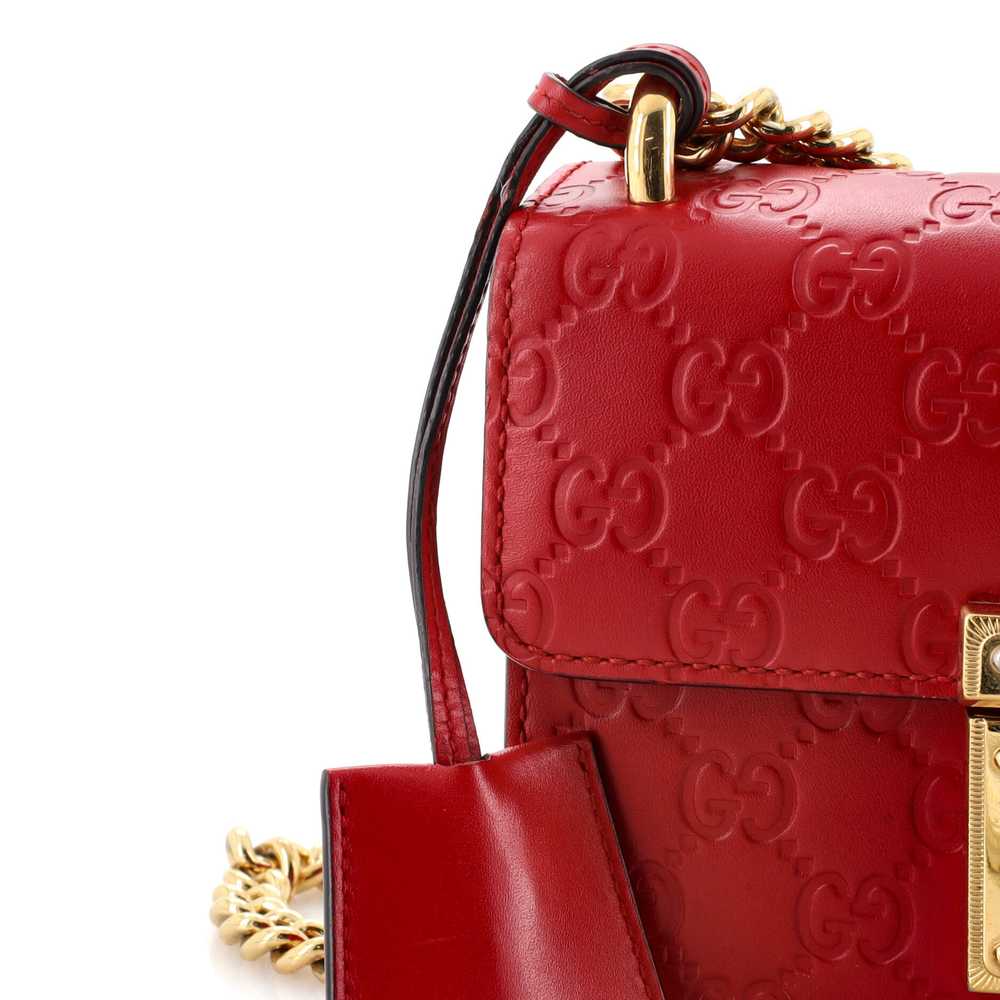 GUCCI Padlock Shoulder Bag Guccissima Leather Sma… - image 8