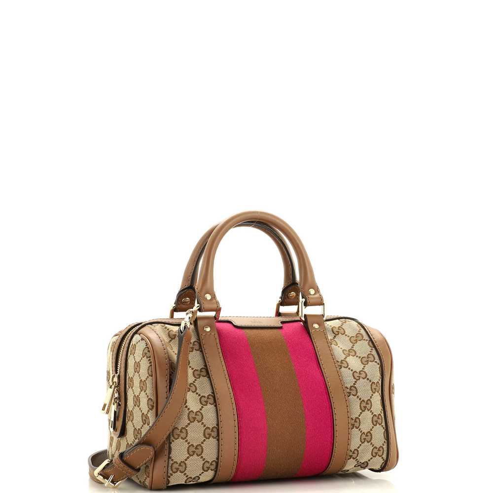 GUCCI Vintage Web Boston Bag GG Canvas Small - image 2