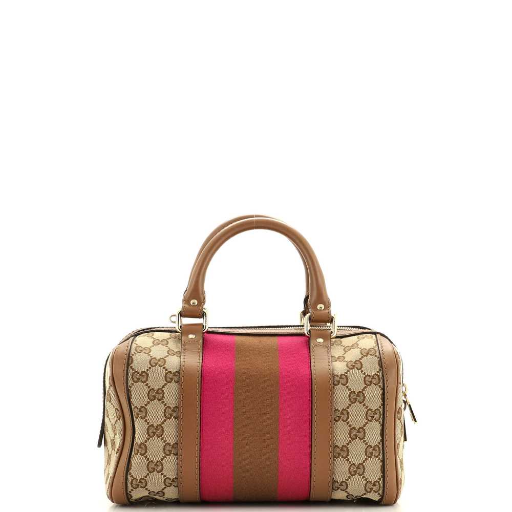 GUCCI Vintage Web Boston Bag GG Canvas Small - image 3