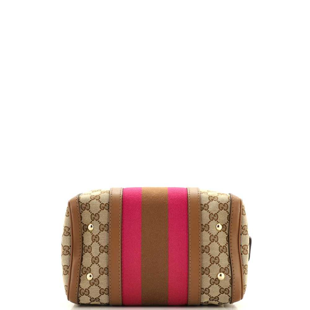 GUCCI Vintage Web Boston Bag GG Canvas Small - image 4