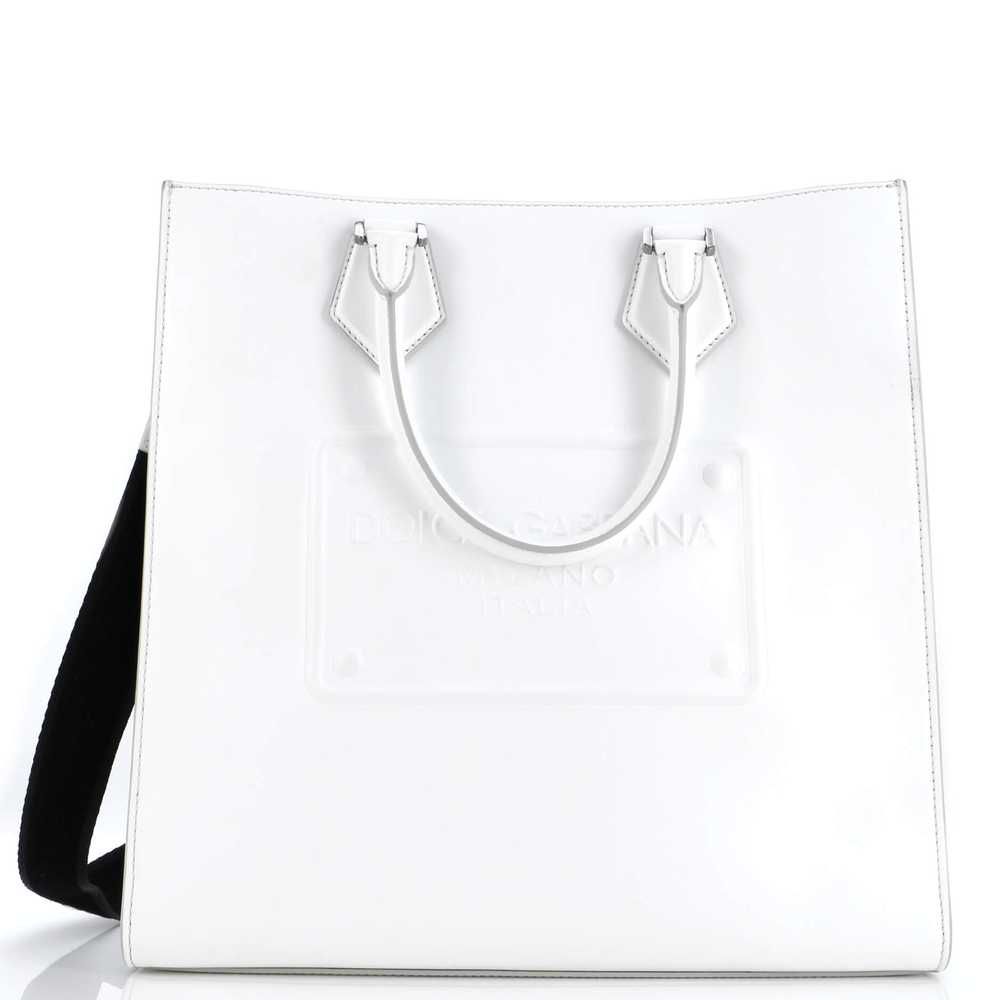 Dolce & Gabbana Logo Convertible Open Tote Emboss… - image 1