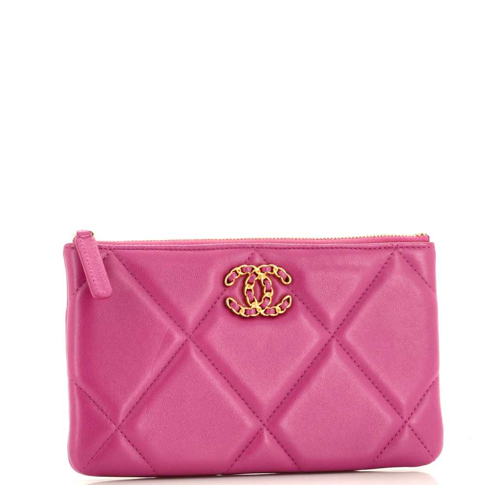 CHANEL 19 O Case Pouch Quilted Lambskin Small - image 3